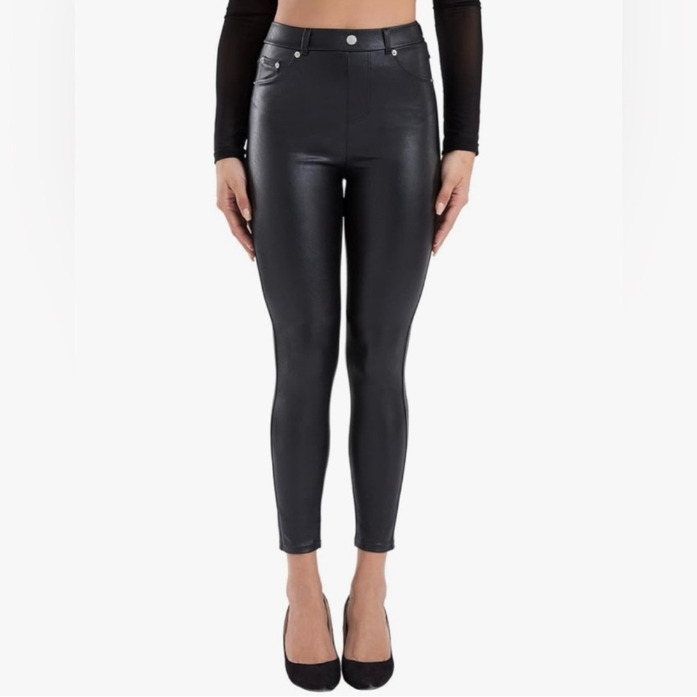 Tagoo Faux Leather Leggings for Women High Waisted Pleather Pants - Picture 2 of 11